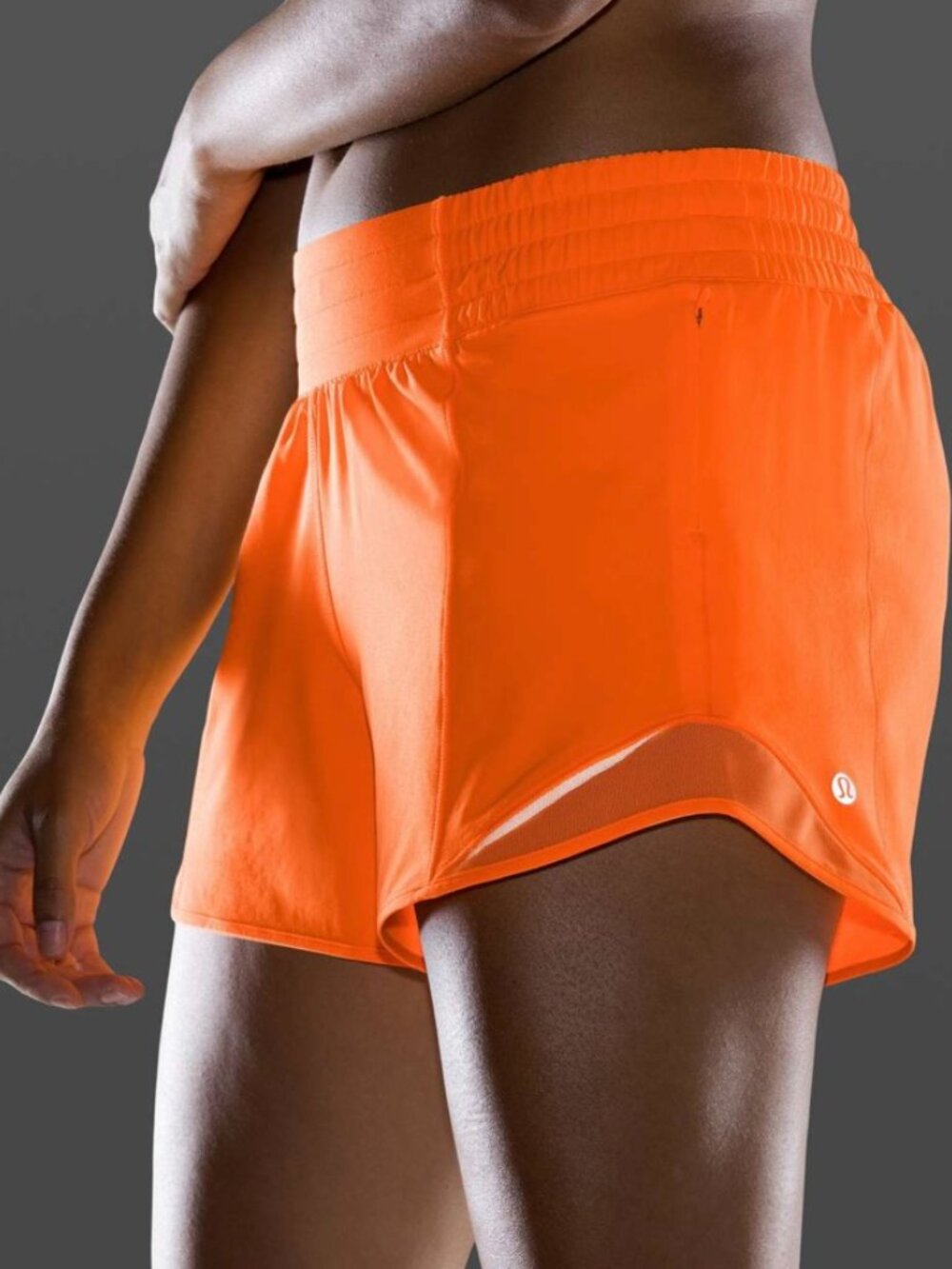 Lululemon Hotty Hot Short *High-Rise Long 4" Size 2 Highlight Orange Lined $68